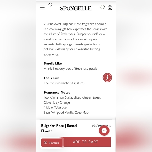 Spongellé Bulgarian Rose Body Wash Infused Buffer - Picture 6 of 9